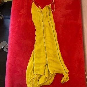 Gold zipper dress